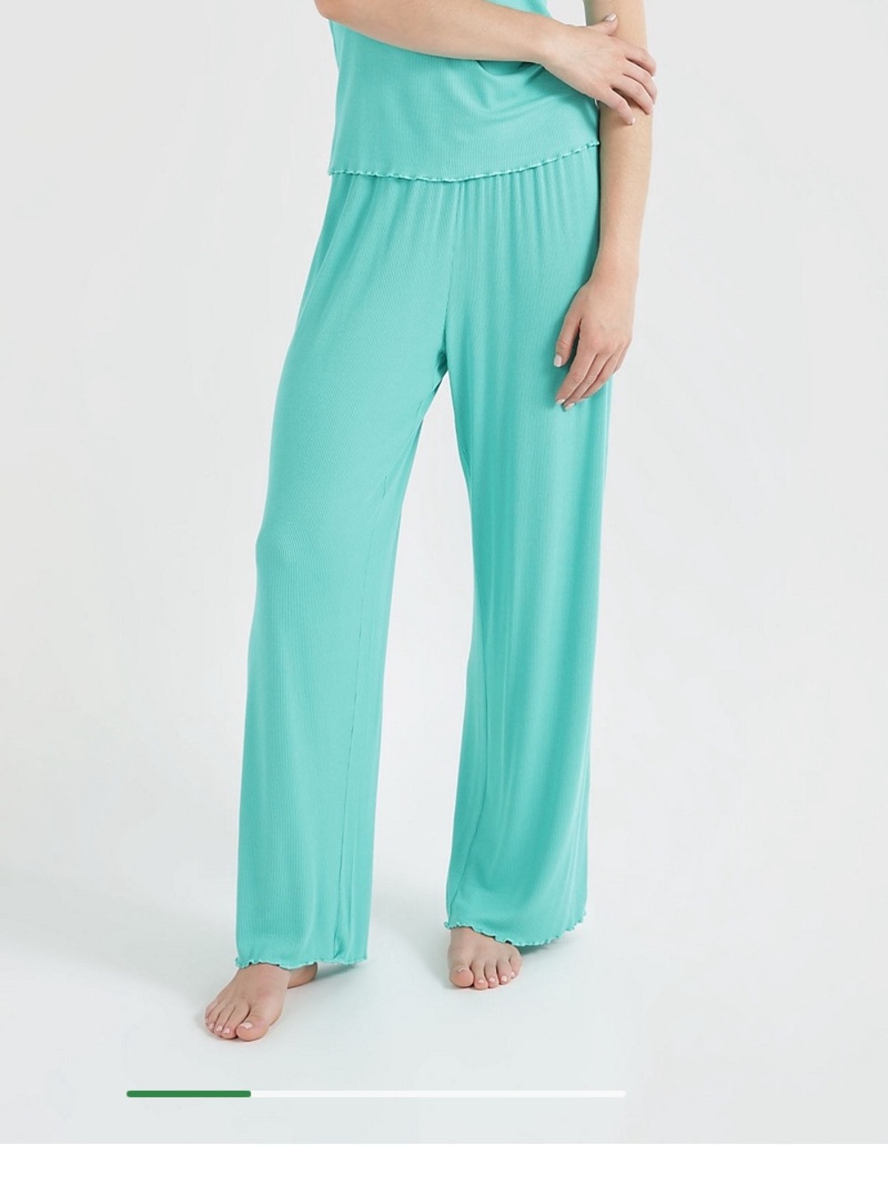 Aerie blue lace trim sleep pants size xs